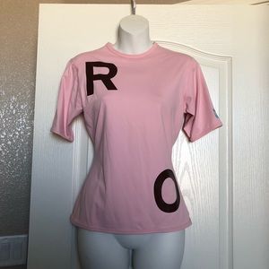 Roxy rash hard pink swim top